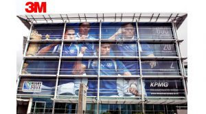 decorative branding window film colorado stadium arena
