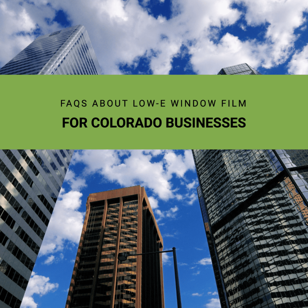 low-e window film colorado