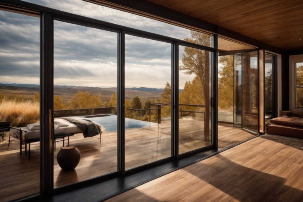 Colorado home with installed window film for UV protection and thermal insulation