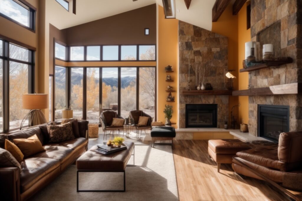 Colorado home with sun control window film, no heat glare, vibrant interior