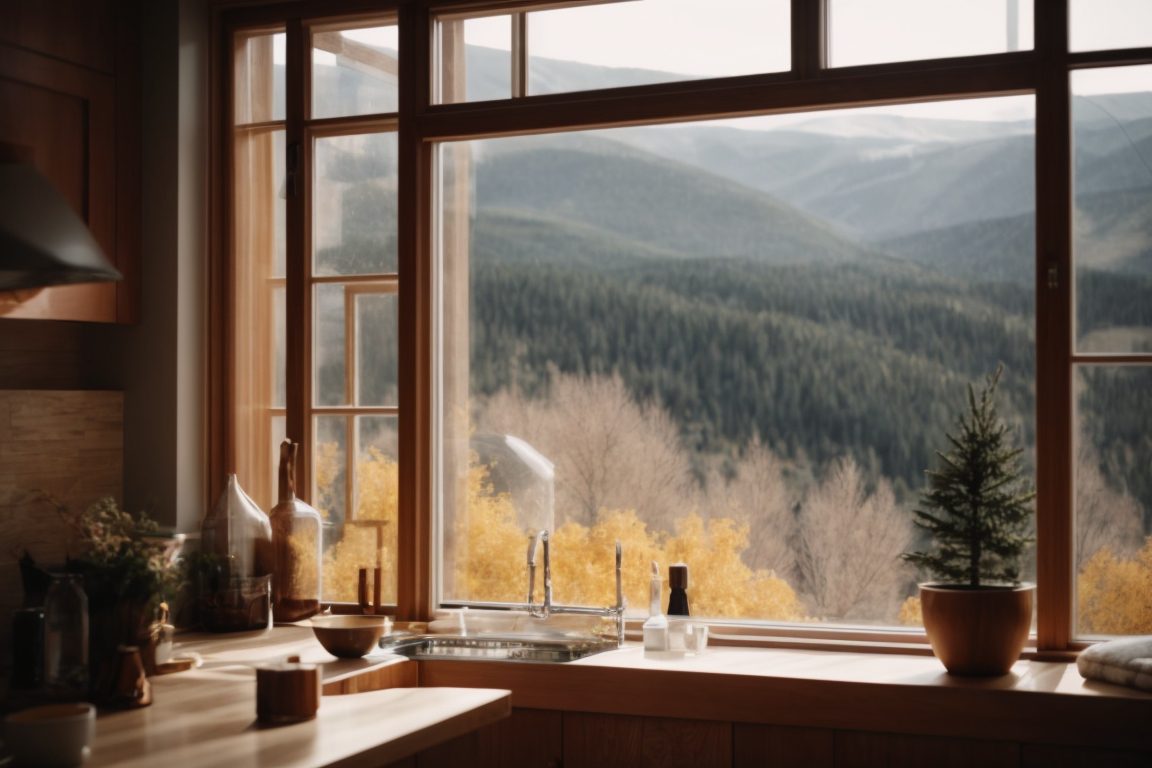 Cozy home interior in Colorado with energy-saving insulating window film