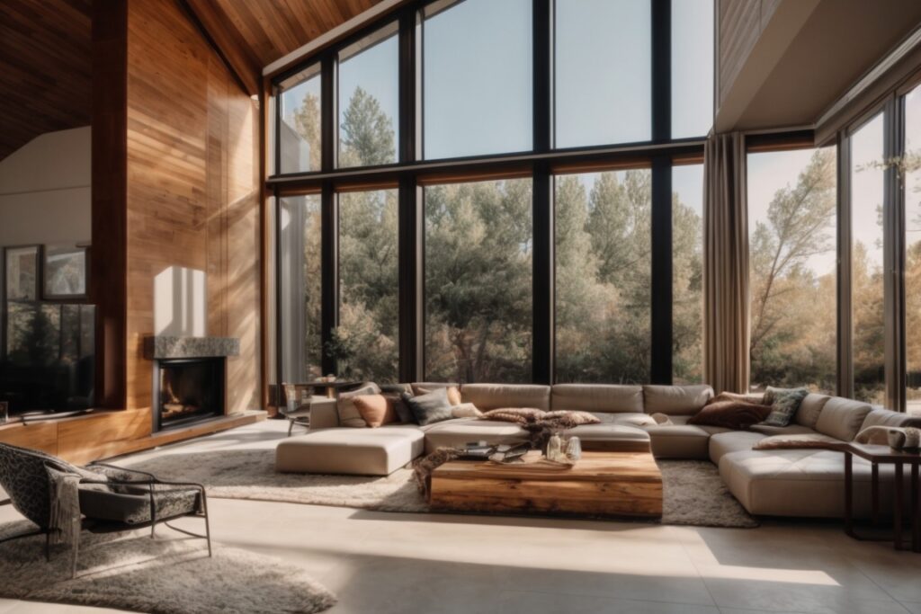 modern Colorado home interior with heat control window film