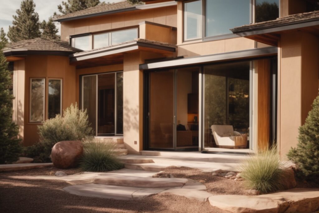 Colorado home with opaque windows showing reduced heat gain